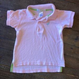 EUC Baby Boy TBBC The Beaufort Bonnet Company Pink / Blue Polo Sz 12-18 Months